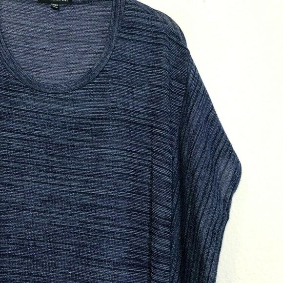 Lane Bryant Womens Sweater Size 18 Size 20 Blue Short Sleeve Boxy Oversized - Picture 2 of 10